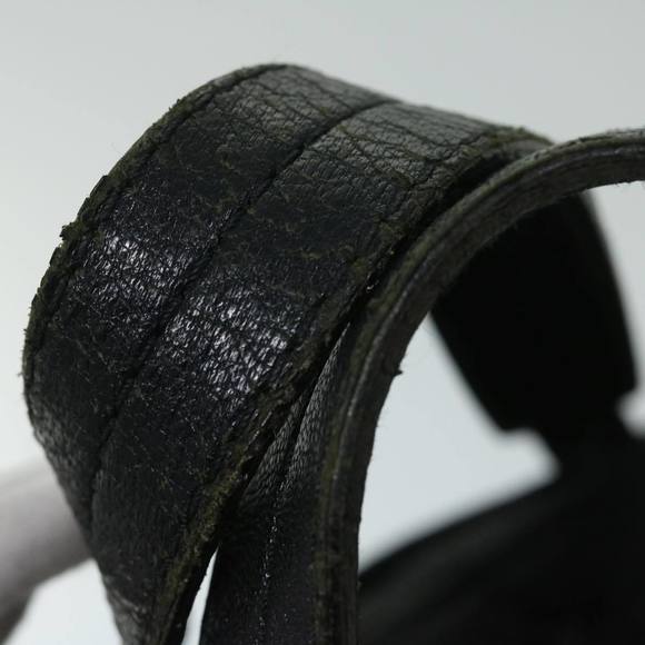 CHANEL Paris Biarritz MM Tote Bag Coated Canvas Black CC Auth bs13031 - Picture 8 of 16